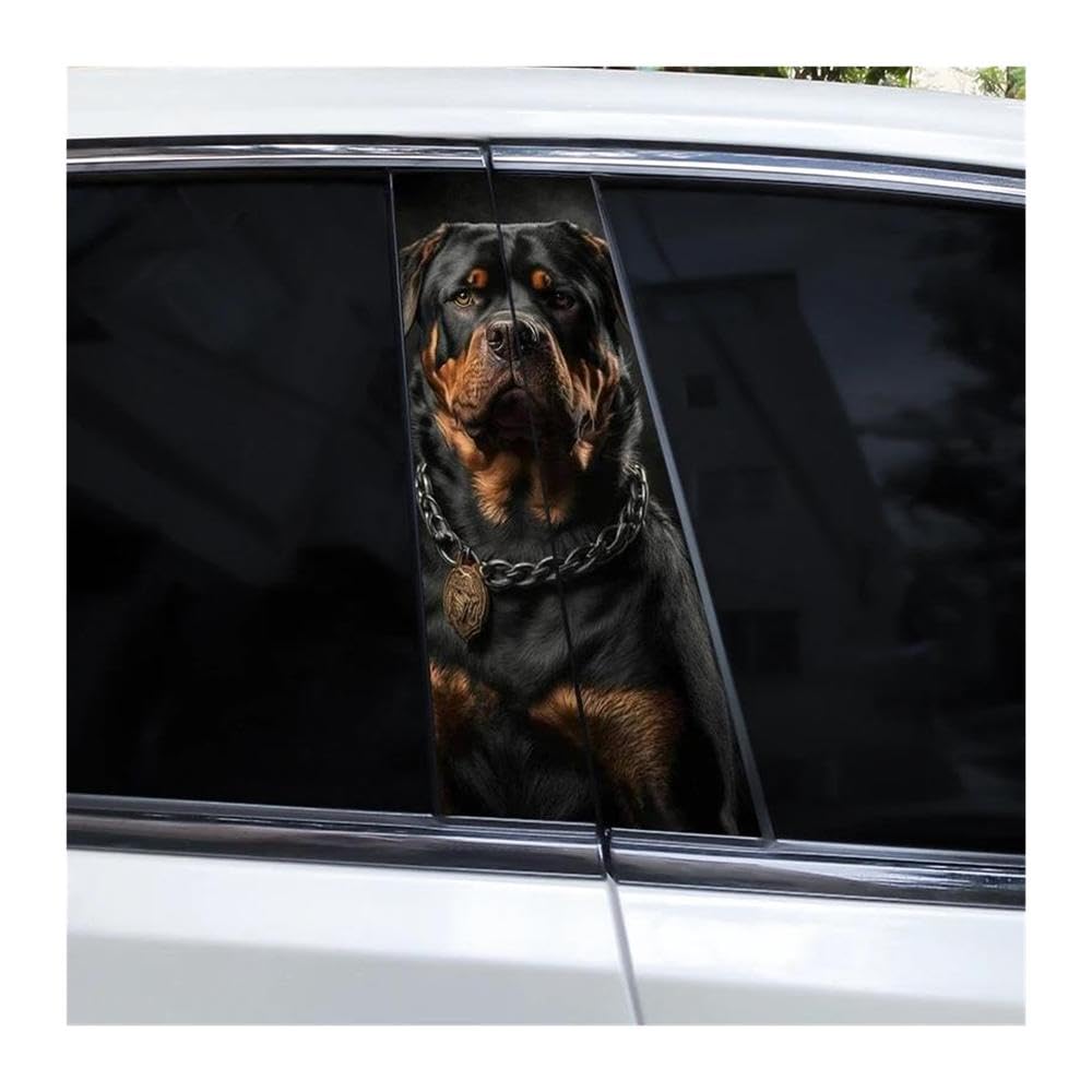 Body Parts 2pcs Animal Tiger Car B Pillar Sticker Animal Style Car Door Pillar Decal(Type A)