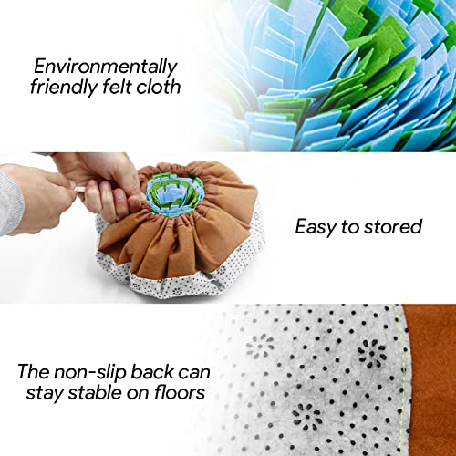 Senders Schnüffelmatte für Hunde, Futterschnüffel-Futtermatte, Hunde-Schnüffelmatte, Welpen-Trainingsmatte für langsames Füttern, fördert die natürliche Nahrungssuche und Stressabbau