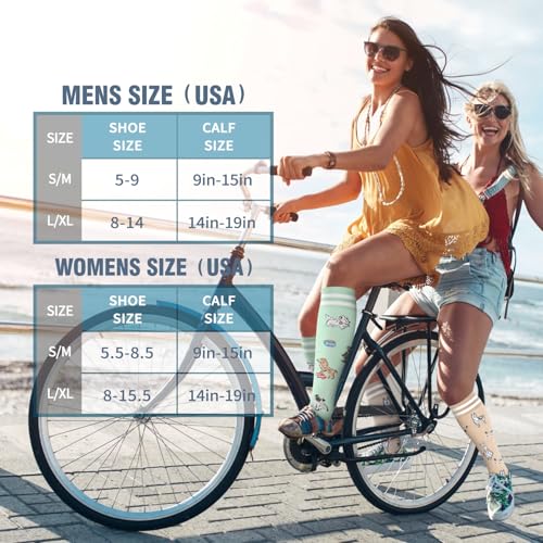 Image of Bluemaple 6 Pack Copper Compression Socks for Women and Men Circulation-Best Support for Medical, Running,Nursing,Athletic