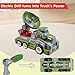 EKU EASYKU 11inches Large Take Apart Trucks Army Toys for Boys Girls Kids 3-10 Year Old Radar Trucks Toys with Electric Drill Assembly Toy