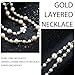 Bmirth Long Pearl Necklaces Layered Pearl Necklaces Jewelry 1920s Pearls Body Jewelry for Women (Pearl long necklace)