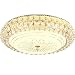 Nowoczesna lampa sufitowa LED K9 Crystal, jadalnia łazienka sypialnia salon sufitowa oprawa oświetleniowa, montaż podtynkowy okrągły metalowy kryształowy żyrandol (Color : 51CM)