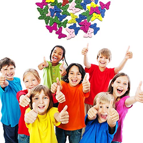 Bottoni artigianali, 50 pezzi, in legno, con