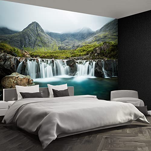 Papier Peint Cascade écossaise Tulup Masquer Défauts Mur 416x254cm - 4