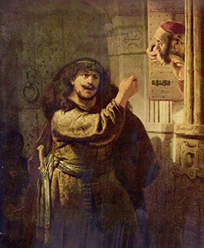 Peinture murale Simson Rembrandt toile abstraite salon 60x90cm