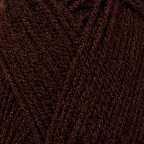 Utopia Crafts Joy Plain Knitting and Crochet Yarn, Soft, Easy Care, 100% Polyacrylic, 10 x 50 g Ball, 150 m (Coffee Bean) - Image 3