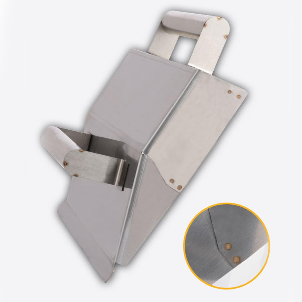 Raschietto Intonaco in Acciaio Inossidabile con Manico Ergonomico Utensile Manuale per Rasatura Pareti Cemento Strumento Duraturo per Decorazioni Murali e Lavori Edili