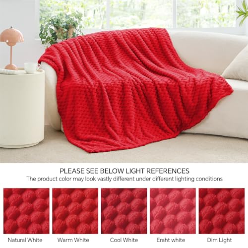 Image of BEDELITE Red Large Throw Blanket for Couch, Cozy Gifts for Women, 50 * 70