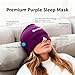 Migraine Relief Cap Headache Cap, KCWSPC Soothing Cooling Gel Head Wrap for Tension, Stress & Hangover, Ultimate Comfort, All-in-One Head Wrap for Fast & Effective Relief Purple