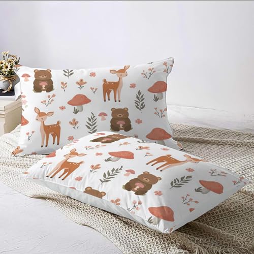 Housse de couette avec fermeture éclair réversible motif animaux