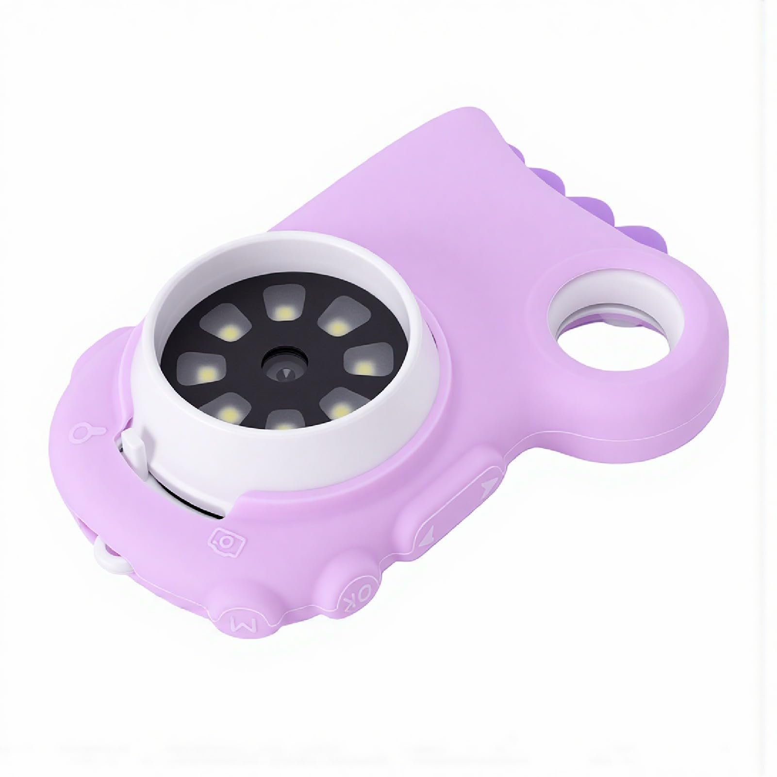 AMONIDA Microscopio Digitale per Bambini Microscopio USB Portatile Ingrandimento 1000X con Schermo da 2 Pollici 8 Luci LED per Apprendimento Scientifico Regalo Educativo