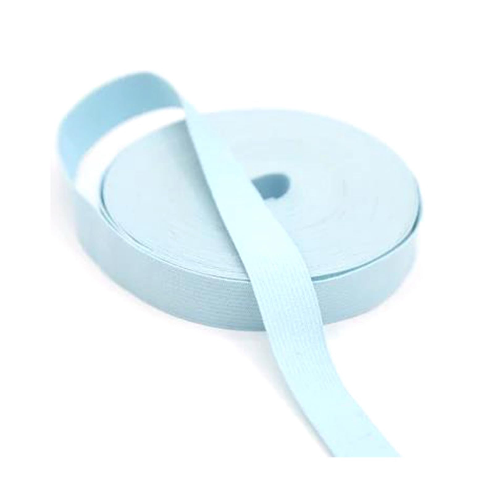 Bandas elásticas Banda elástica Ancha y Plana 5 Metros de Hilo de 20 mm for Coser Accesorios de Ropa, puños y Accesorios de Punto, Rojo, 20 mm(Light Blue)