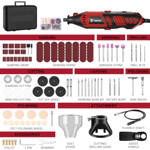 DEKOPRO Rotary Tool Kit