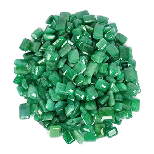 GEMHUB Piedra preciosa suelta de amatista de 100 a 500 quilates, esmeralda, piedra lunar, rubí rojo, turmalina, joyería de piedras preciosas turquesas para mujeres y hombres, Gema, Esmeralda