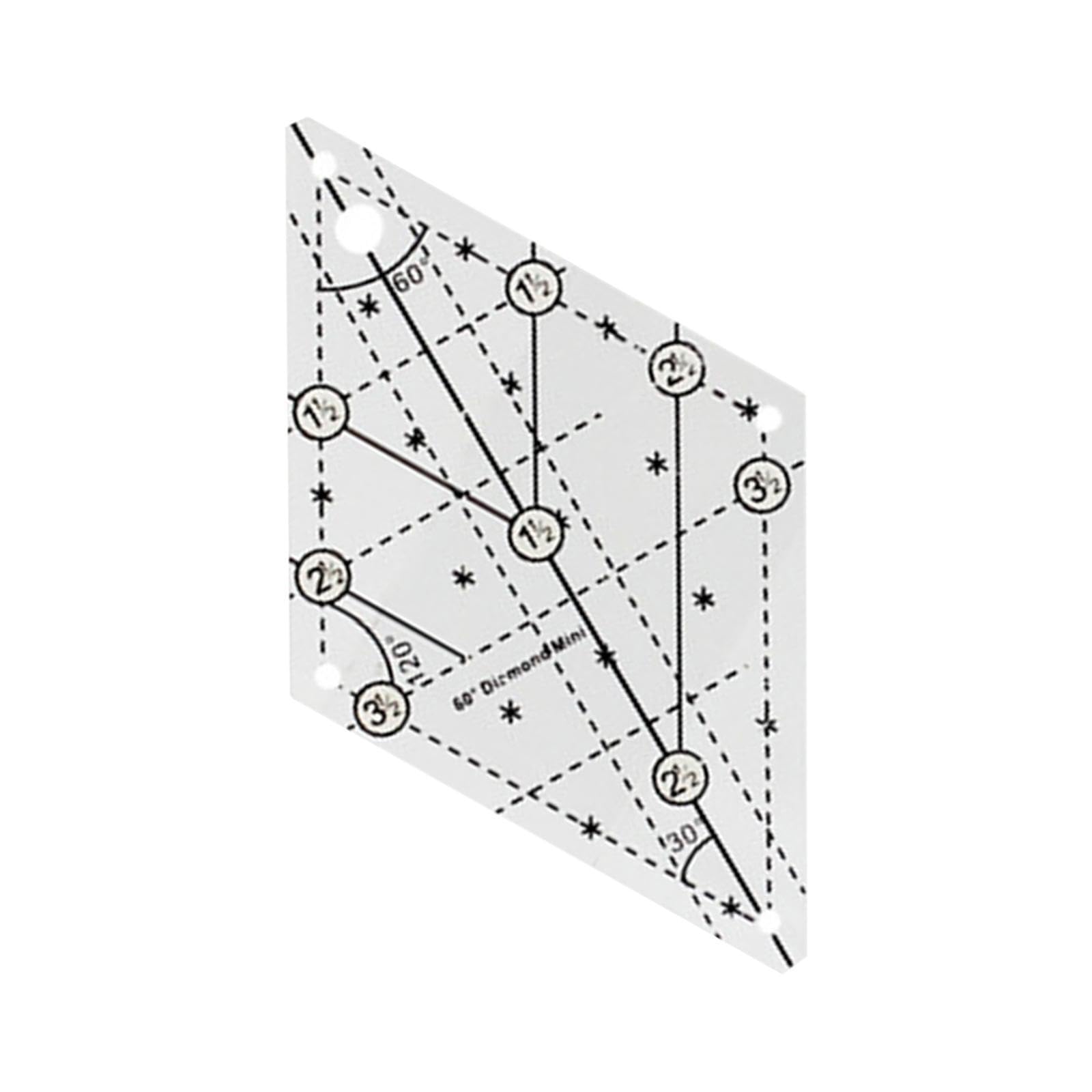 Kixzsaz Quilting Template Ruler Clear Instrument Assisting For Creative Individuals Throughout Unique Quilting Techniques Transparent Sewing Ruler