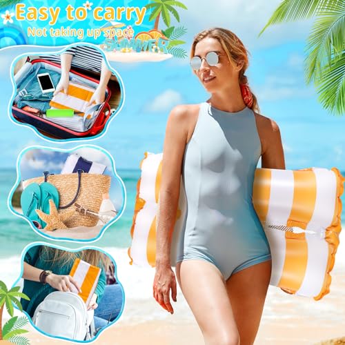 SVIPDDD 2 Stück Hängematte Pool Floats,4-in-1 multifunktionaler Loungesessel für Wassererlebnisse, Aufblasbare Wasserhängematte für Erwachsene und Kinder-Luftmatratze Pool Floats für Wasserspaß