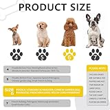 Hundeschuhe Pfotenschutz,4PCS Plüsch Hundestiefel,Hundeschuhe Winter,Hund Schneestiefel,Bequeme Atmungsaktive,Hundeschuhe mit reflektierenden Riemen,für kleine, mittlere,Sport im Freien (Schwarz 6)