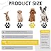 Hundeschuhe Pfotenschutz,4PCS Plüsch Hundestiefel,Hundeschuhe Winter,Hund Schneestiefel,Bequeme Atmungsaktive,Hundeschuhe mit reflektierenden Riemen,für kleine, mittlere,Sport im Freien (Schwarz 6)