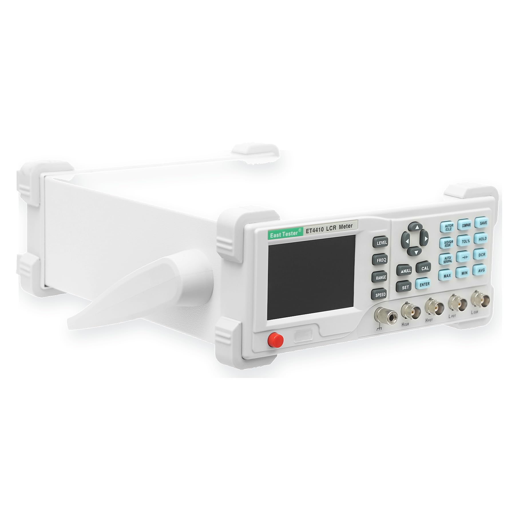 LCR-Messgerät ET4410 100kHz, Tisch-LCR-Messgerät 0,1% Genauigkeit, 16 Messfrequenzpunkte, 3,5 Zoll TFT-LCD, USB/RS232, EU-Stecker für Induktivität Kapazität Widerstand