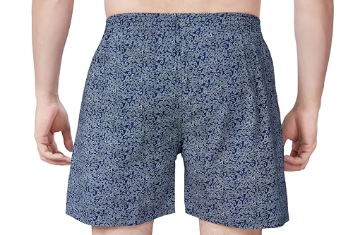 Image of Men's Cotton Printed Regular Fit Boxer Shorts | Soft & Breathable Innerwear | Comfortable Boxers | Lightweight & Stylish Nightwear