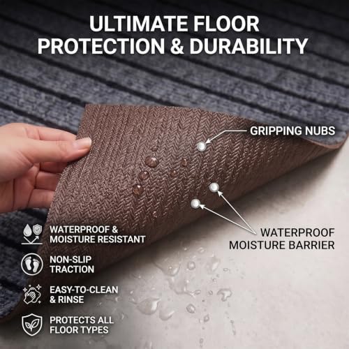 Felpudo de entrada absorbente de perfil bajo y secado rápido para zonas de paso 6