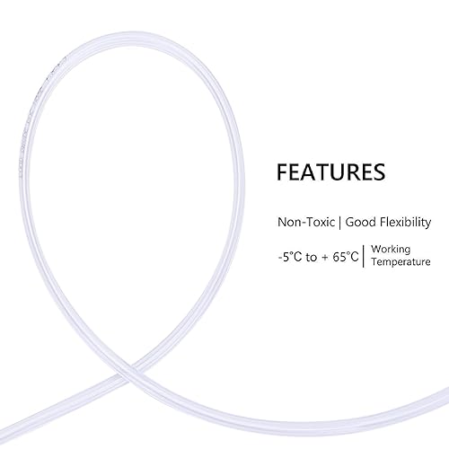 Miniatura 193 de DERNORD - Tubo de cloruro de polivinilo (PVC) de 5/16 pulgadas de diámetro interior x 7/16 pulgadas de diámetro exterior, manguera flexible