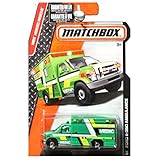 Matchbox 2016 MBX Heroic Rescue Ford E-350 Ambulance Medic in Green #74