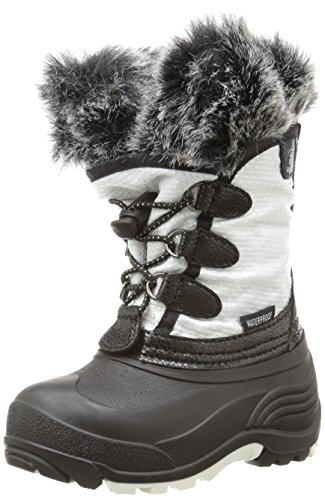 Kamik Girl's Powdery Boot, White, 2 Medium US Little Kid