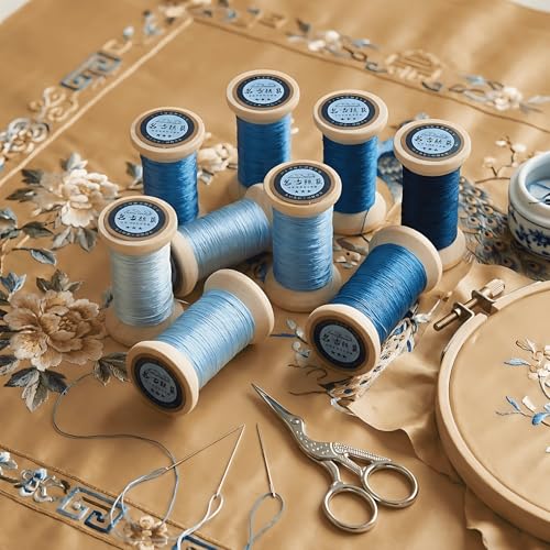 Image of Natural 100% Mulberry Handmade Embroidery Silk Thread Silk Floss (64)