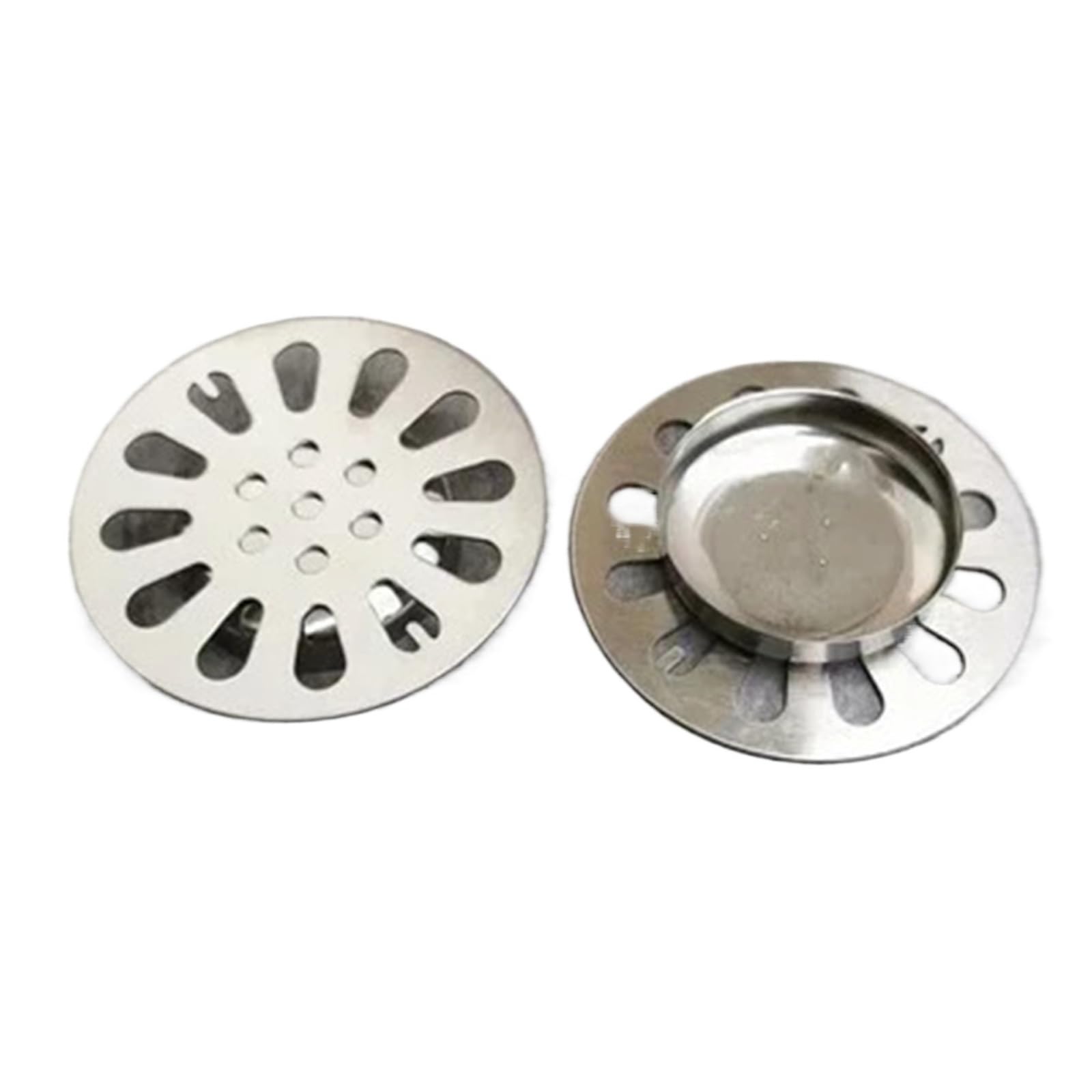 Sink Strainer Stainless Steel Floor Drain Cover, 1Pc Anti-Clog Filter(8.2cm Single Bowl)