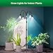 SANSI Grow Lights for Indoor Plants, 4 Head Dimmable 40W Full Spectrum LED Plant Lights, 21