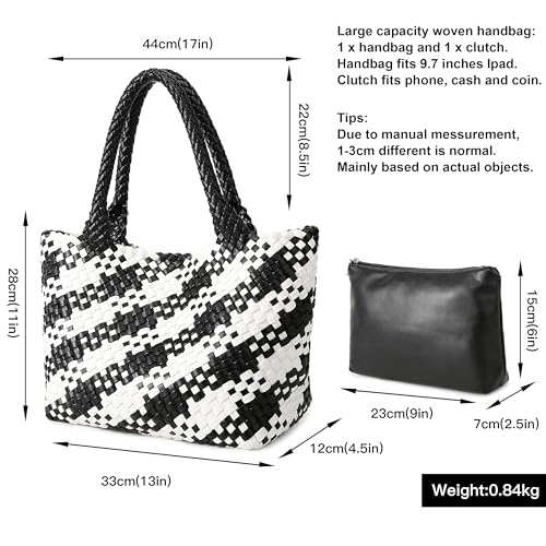 Image of Queenoris Shoulder Bags for Women, Fashion Purses and Handbags Top Handle Vegan Leather Shopper Satchel Large Travel Tote Bag | TOP HANDLE