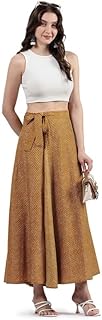 mythri by Naidu Hall Women's Long Printed Wrap Around Skirt for Women Everyday wear Skirt for Women-picture-12