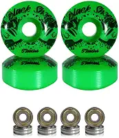 Rodas de Skate 53mm Verde Dureza 95A com Rolamentos ABEC-5