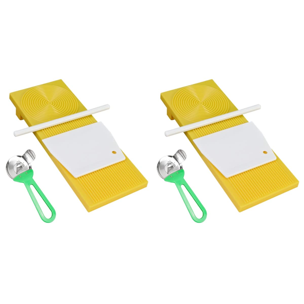 Hemoton 8 pcs Gnocchi Boards Macaroni Pasta Board Set Plastic Garganelli Board Rolling pin and Scraper Homemade Pasta and Butter