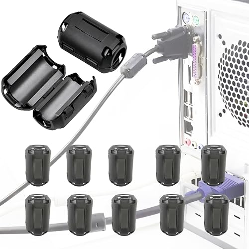 Filtre de bruit EMI RFI ferrite 13mm suppression interférences équipement audio UPS