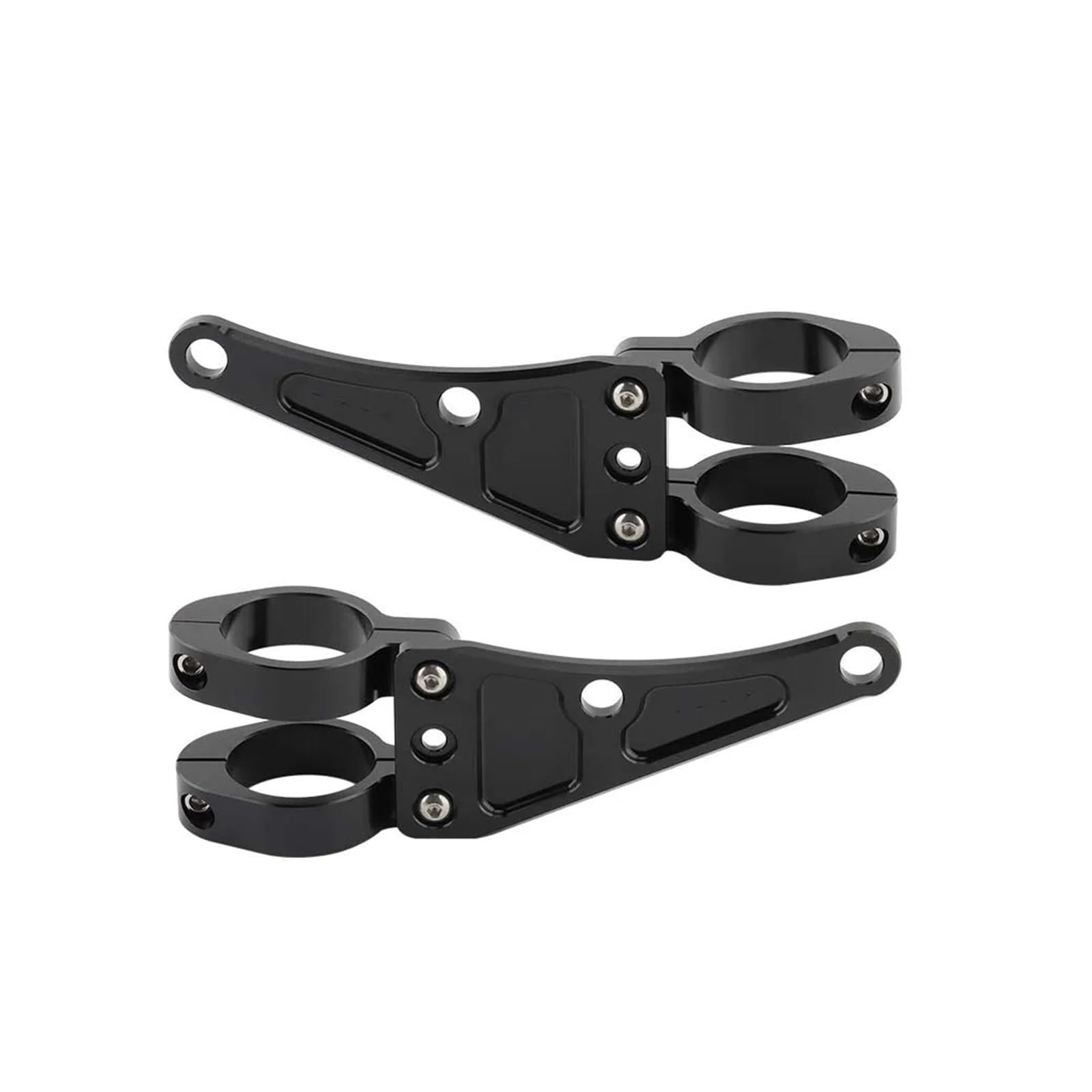 Geardrivex 51-54Mm Black Headlight Bracket 33Mm-58Mm Headlight Bracket Mount Clamps Fork 54 49 45 41 37Mm Motorcycle Fit For Bobber Fit For Cafe For Racer(51-54Mm Black)