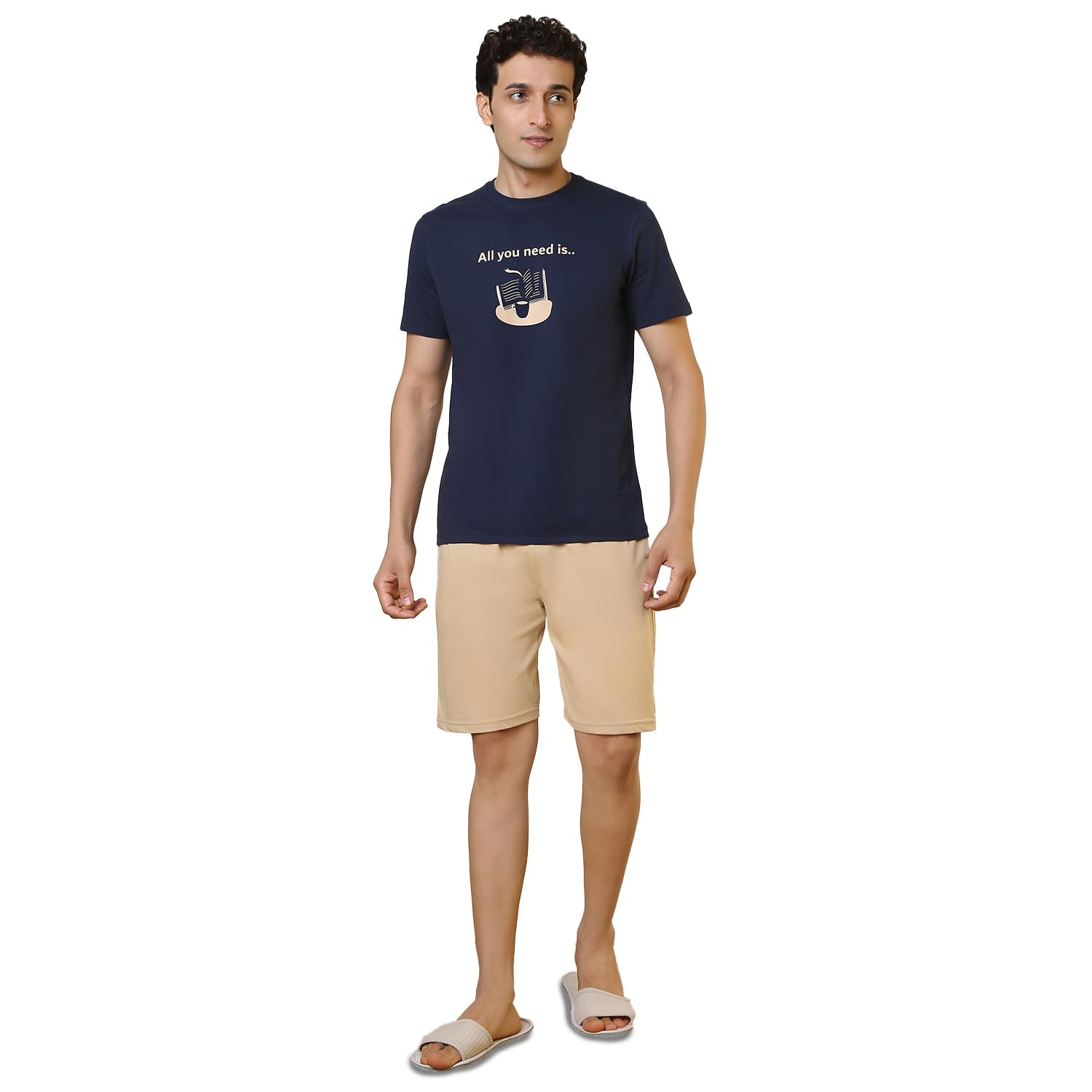 Men Half Sleeve Regular Fit Solid Pattern Pure Cotton Round Neck Garment Kit-image-17