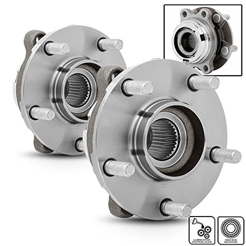 AKKON - for Nissan Altima Maxima | Infiniti QX60 JX35 513296 Pair of 5-Bolt Front Wheel Hub and Bearing Assembly W/O ABS