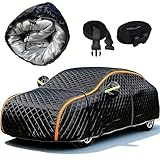 【ADAPTÉ À TOUTES LES CONDITIONS MÉTÉOROLOGIQUES】Exterieur Bache Voiture Anti Grele pour Mercede s-AMG GLE 53 Coupe 2024 2025,résister aux vents forts,au gel et aux variations de température,cette housse de voiture rembourrée est imperméable et respirante.Elle favorise la circulation de l'air,prévient la condensation et la surchauffe, et convient aussi bien au stationnement intérieur qu'extérieur.