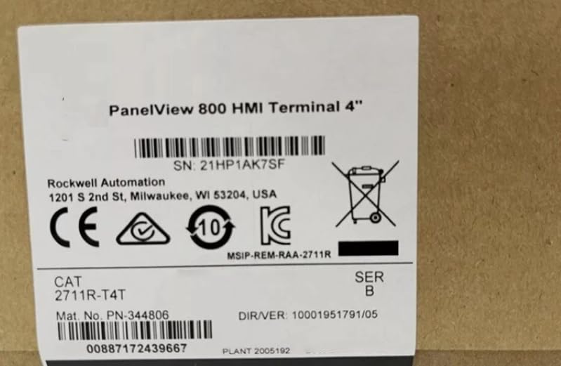 New 2711R-T4T/B 800 HMI Terminal