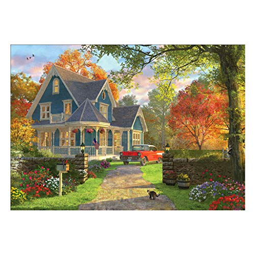 Preisvergleich Produktbild Igemy Pastorale Stil Aufkleber5D KunstLandschaft StickereiStrass Eingefügt GemäldeDIY Diamant MalereiKreuzstich Kunsthandwerk Dekoration2019 Europa Mode (C, Stadtrand)