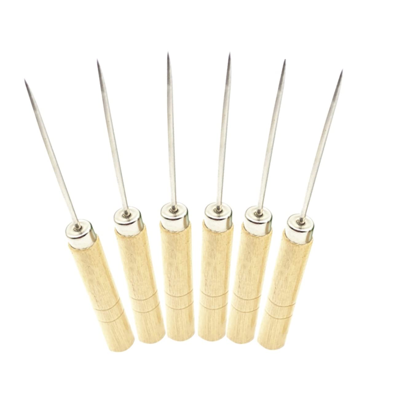 10pcs Wooden Handle Tool Quilling Needle Tool for DIY Craft Slotted Quilling Paper for Weaving