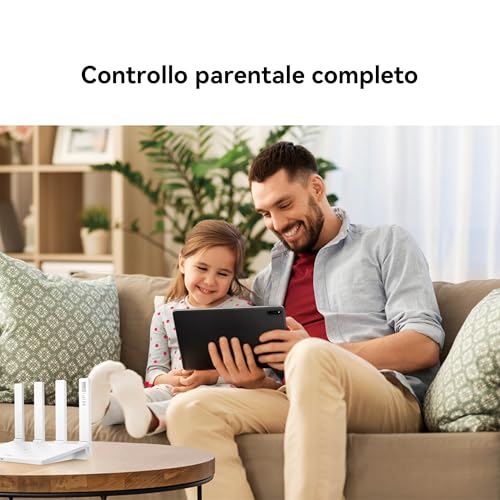 WiFi AX3, Router Wireless Dual Band Gigabit Wi-Fi 6 AX3000, 4 porte GE WAN/LAN auto-adattative, Sicurezza HomeSec™, Ideale per Gaming Xbox/PS5/Steam e 8K, Esclusiva Amazon - Router - Immagine 6