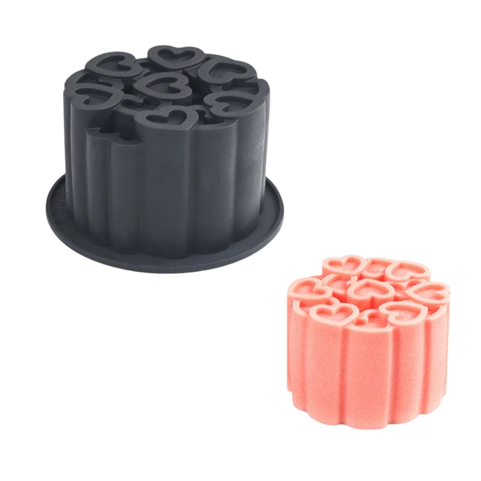 our fave Silicone Heart Cake Molds for Special Occasions and Family Gatherings Flexible Baking Molds for Dessert Whirling Heart Bubble Cake Cast