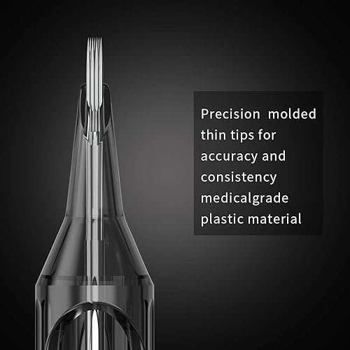 Miniatura 4 de Romlon Agujas de cartucho de tatuaje  60 agujas de tatuaje mixtas esterilizadas estándar surtidas, forro redondoMagnum redondo 3RL 5RL 7RL 9RL 7RM