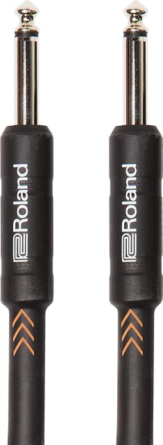 Roland RIC-B3 Black Series Instrument Cable, Black, Length: 3Ft/1M