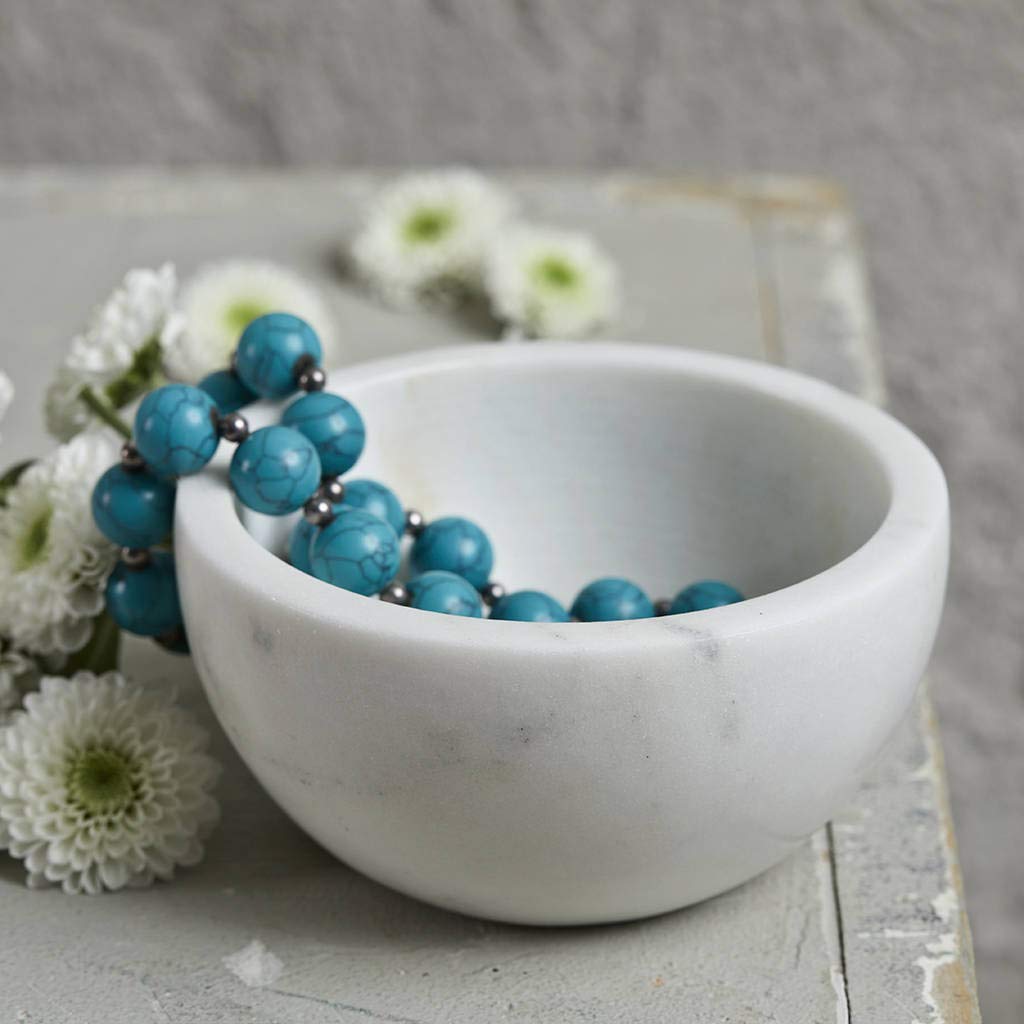NikkisPride Marble Handmade Multi-Utility Bowl - Serving, Decorative, and Kitchen Bowl (4 Inch)