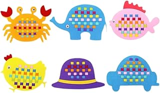 Auxiliares De Ensino De Tecelagem Brinquedos Educativos Brinquedos Pré-Escolares Brinquedos Artesanais 6 Peças Tecido Não Tecido Material De Jardim De Infância Material De Costura