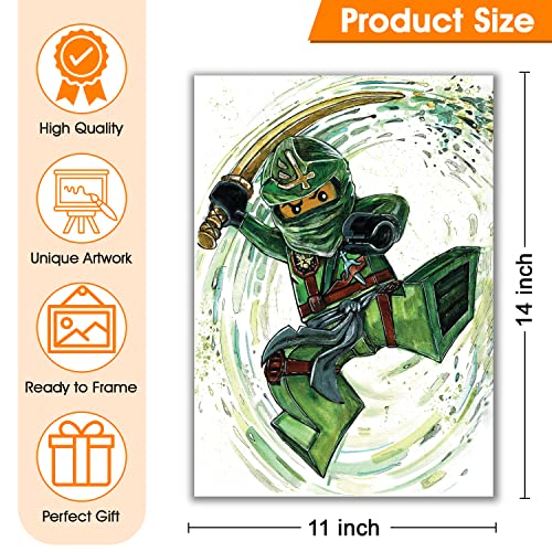 4Littleheroes Ninja Legos Style Characters , Posters For Boys Room Decor thumb #3